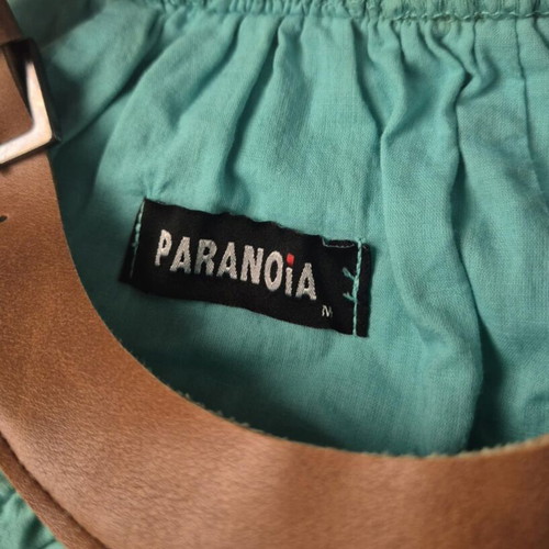 Paranoia dress medium green like new with cutout design