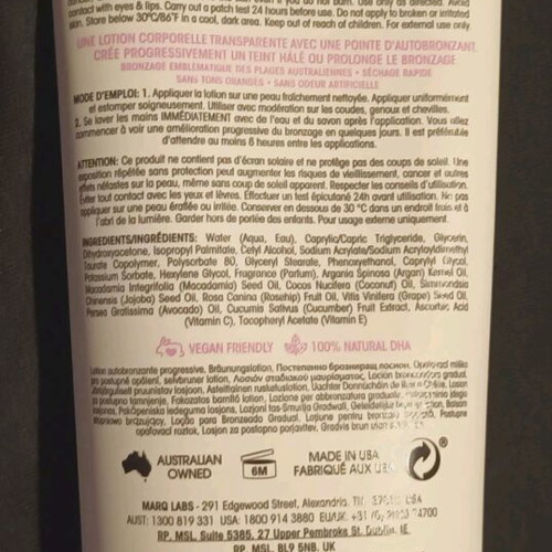 MineTan 3In1 Invisible Color Gradual Tan Lotion new