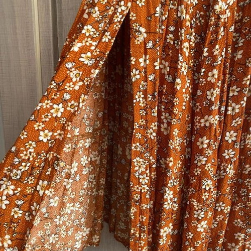 Summer set like new, orange floral