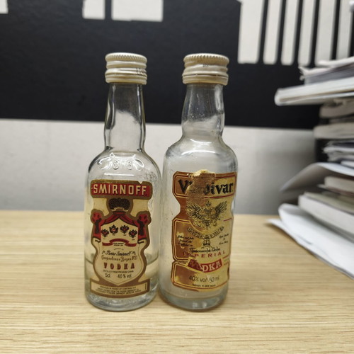 Collectible Vodka Bottles 50ml vintage, like new