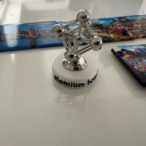 Collectible travel magnets and Atomium Brussels decoration new