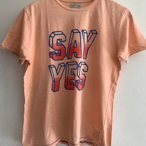 Zara boys' T-shirt, orange, size 13-14 years