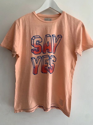 Zara boys' T-shirt, orange, size 13-14 years