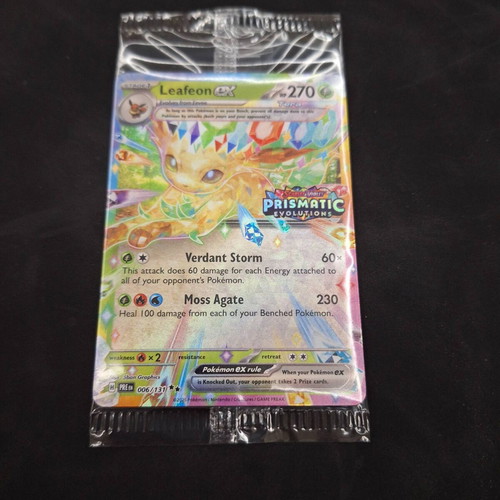 Leafeon EX Stamped κάρτα καινούργια από Prismatic Evolutions