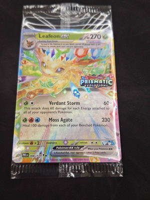 Leafeon EX Stamped κάρτα καινούργια από Prismatic Evolutions