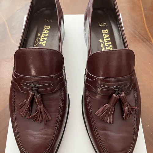 Bally shoes new, burgundy size 41.5 made in Switzerland