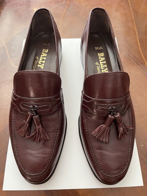 Bally shoes new, burgundy size 41.5 made in Switzerland