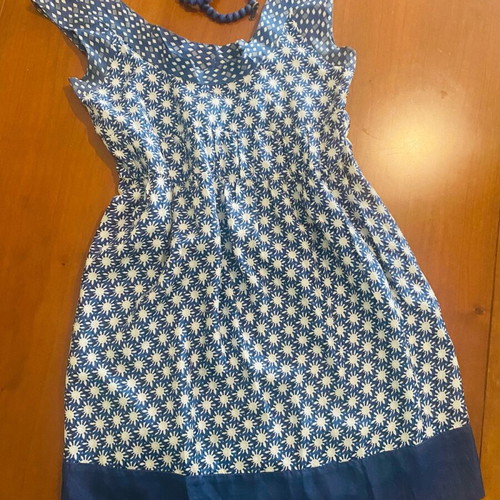 Velvet silk dress, boho style, size S