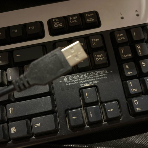 Hp keyboard used with USB, functional