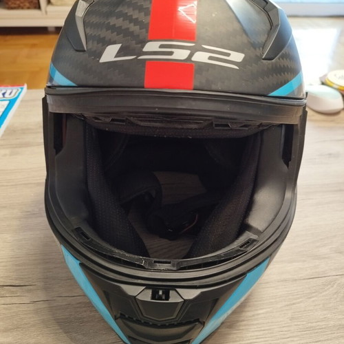 LS2 Vector II Carbon Motorcycle Helmet XL 61-62 Like New