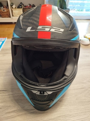 LS2 Vector II Carbon Motorcycle Helmet XL 61-62 Like New