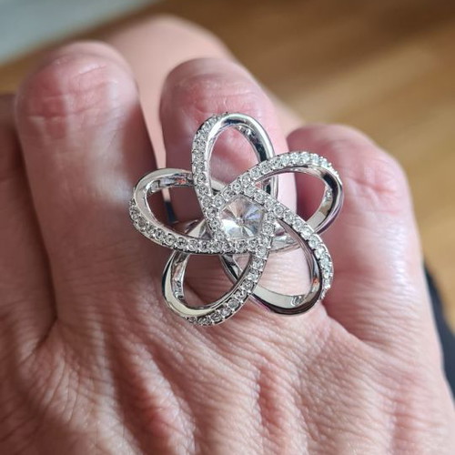 Swarovski ring used, size 52