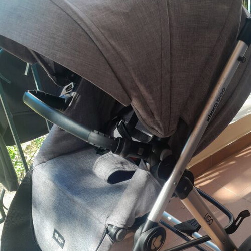 Kikka Boo Ugo stroller 3 in 1 used, dark grey melange