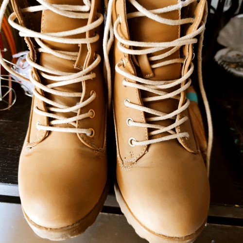 Primark women's boots used, size 38, yellow