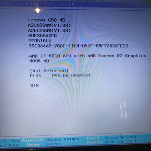 Lenovo G50-45 AMD E1-6010 APU motherboard with AMD Radeon R2 graphics like new