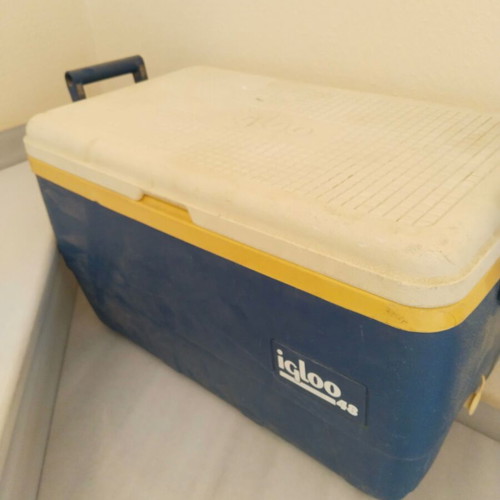 Portable cooler used, Igloo 48