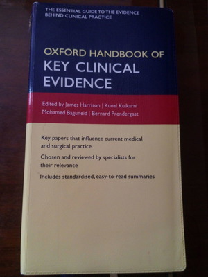 Oxford Handbook of Key Clinical Evidence medical book like new