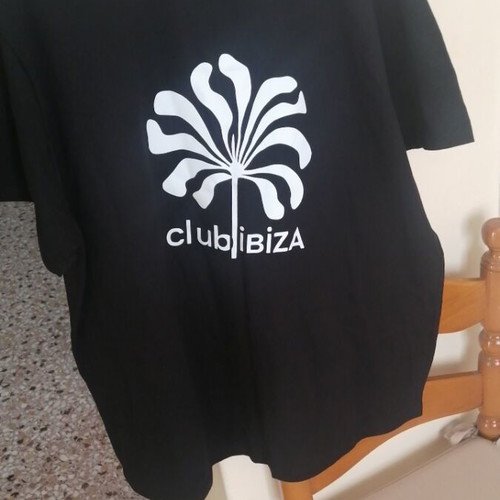 Club Ibiza Unisex T-shirt 2XL new, 100% cotton, black