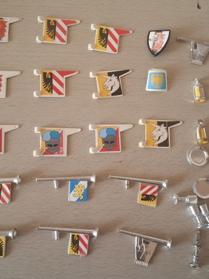 Playmobil ιπποτικά μεταχειρισμένα, νίκελ με μικρή φθορά