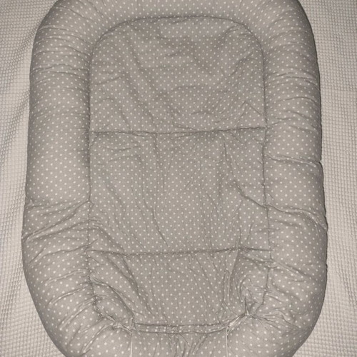 Baby nest gray with mouse pattern used