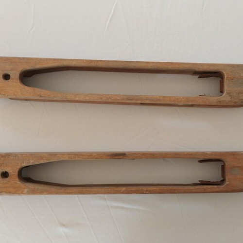 R.ABRAVANEL Large Loom Shuttles used, rare weaving tools