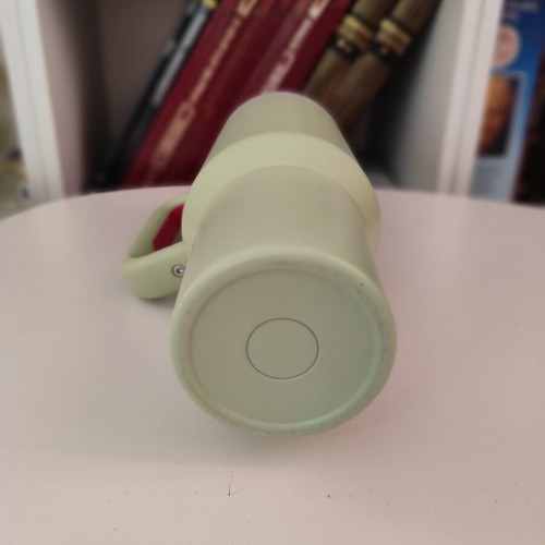 Stainless Steel Thermos with Handle and Straw like new