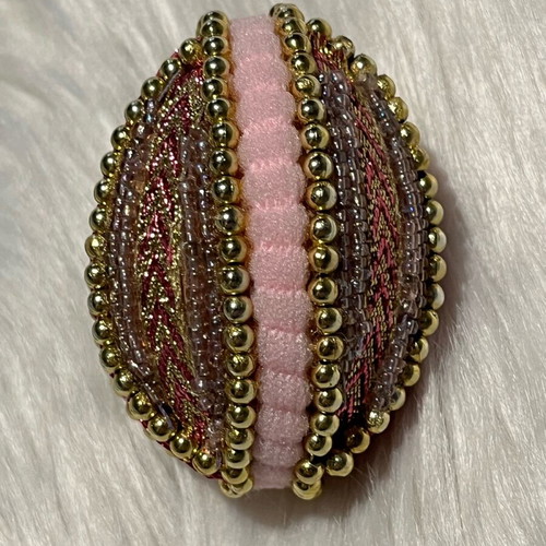 Easter egg used handmade with crochet and beads