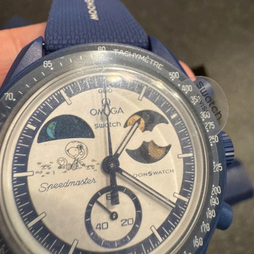 Swatch Omega Moonswatch Mission to Earthphase Moonshine Gold καινούργιο μπλε