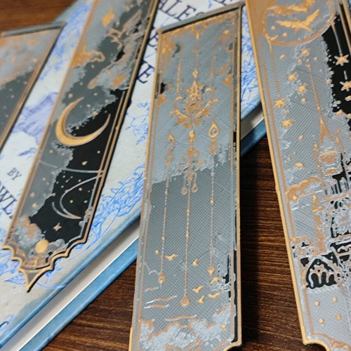 Fantasy Castle bookmark set new, 3D printed
