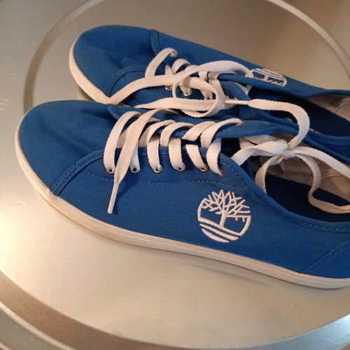 Timberland canvas shoes size 39 blue like new