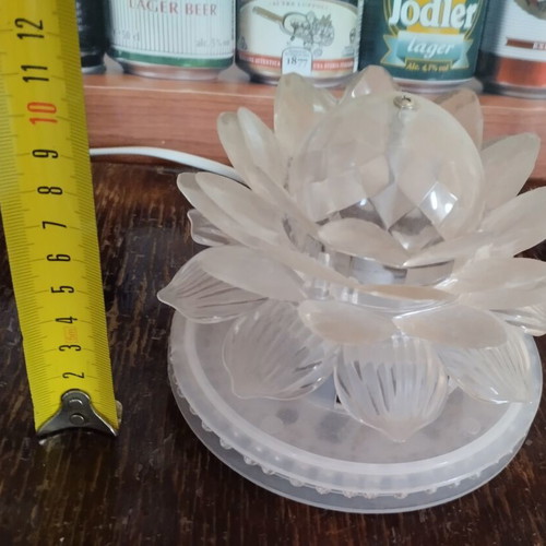 Vintage Lotus Lamp used, rotating with colorful lights