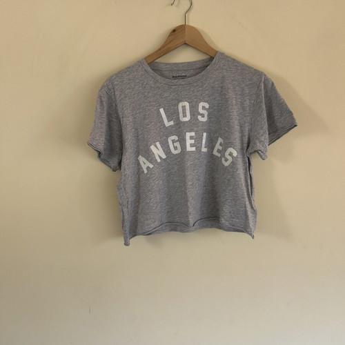 Juicy Couture Black Label Grey Cropped T-Shirt Los Angeles size M like new