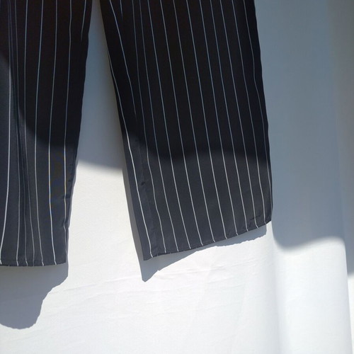Pants new black and white striped wide fit size M