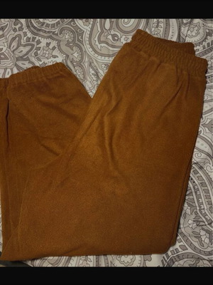 Brown fleece sweatpants L/XL