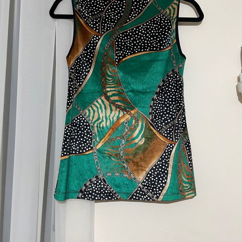 Blouse used, green, size S