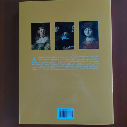 Rembrandt book hardcover with dust jacket new