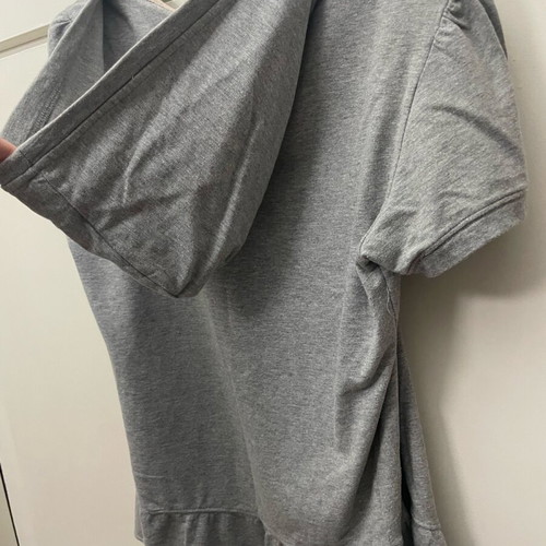 Jacket Large with hood used, gray, size L
