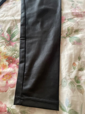 Leather leggings black new for 10-year-old girl