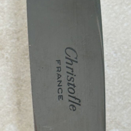 Christofle silver-plated knife 19.5cm and fork 17cm like new