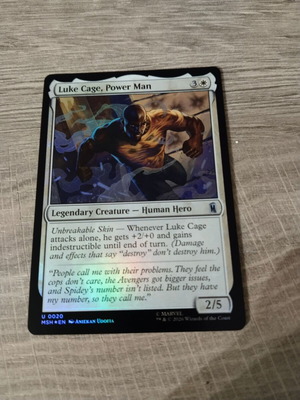 Magic the Gathering Luke Cage, Power Man foil card