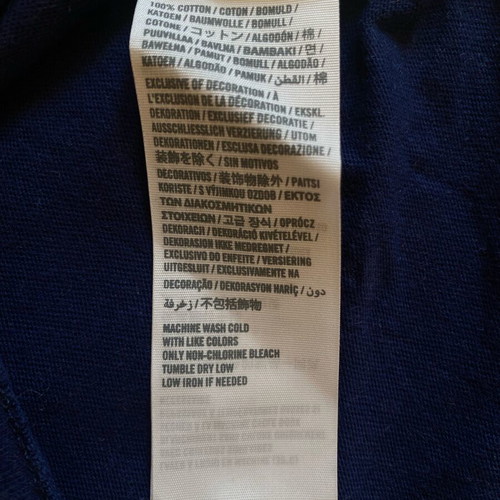 Hollister men's teen T-shirt with buttons size S like new, dark blue