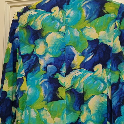 Vintage Italian Maestri di Moda Jacket floral watercolor print like new
