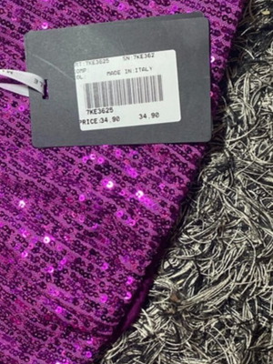 Top with magenta sequins new