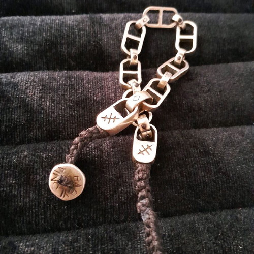 Silver bracelet 950 handmade Babylonia like new, length 19.5