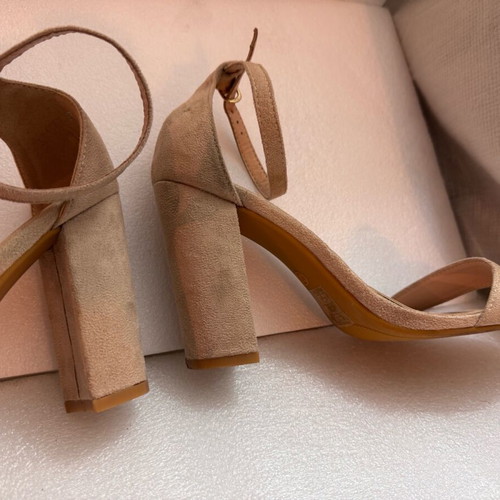 Plato beige suede suede leather pumps used size 37