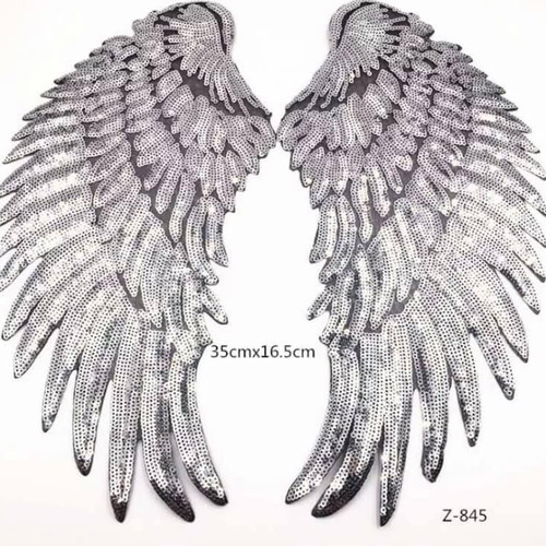 Sequin Clothing Patches Silver New