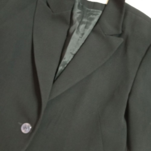 Black evening coat ESTET used, size 36