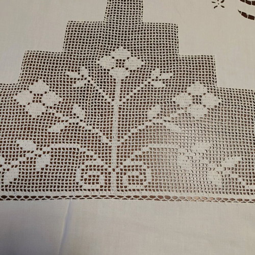Handmade tablecloth 170 cm diameter like new