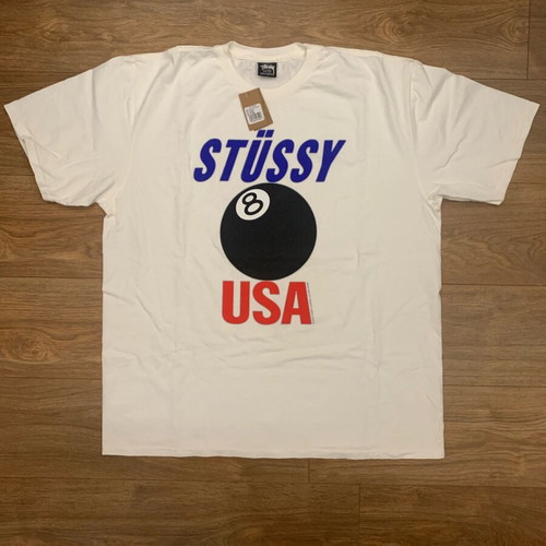 Stussy USA Tee pigment dyed new, size XL, white