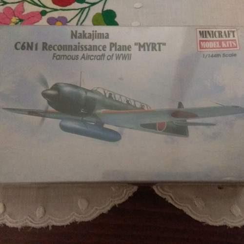Nakajima C6N1 model airplane new, 1/144 scale